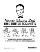 Trickshop - Norman Johnstone - NJ Style - Hand Analysis Tick Sheets